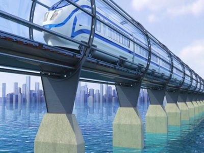 UNE Hyperloop transport supersonique train du futur DR